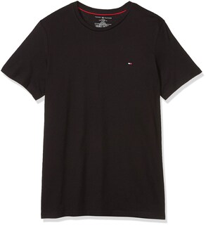 Foto 1 | Camiseta Tommy Hilfiger Para Hombre, Manga Corta, Cuello Redondo, Negra - Venta Internacional.