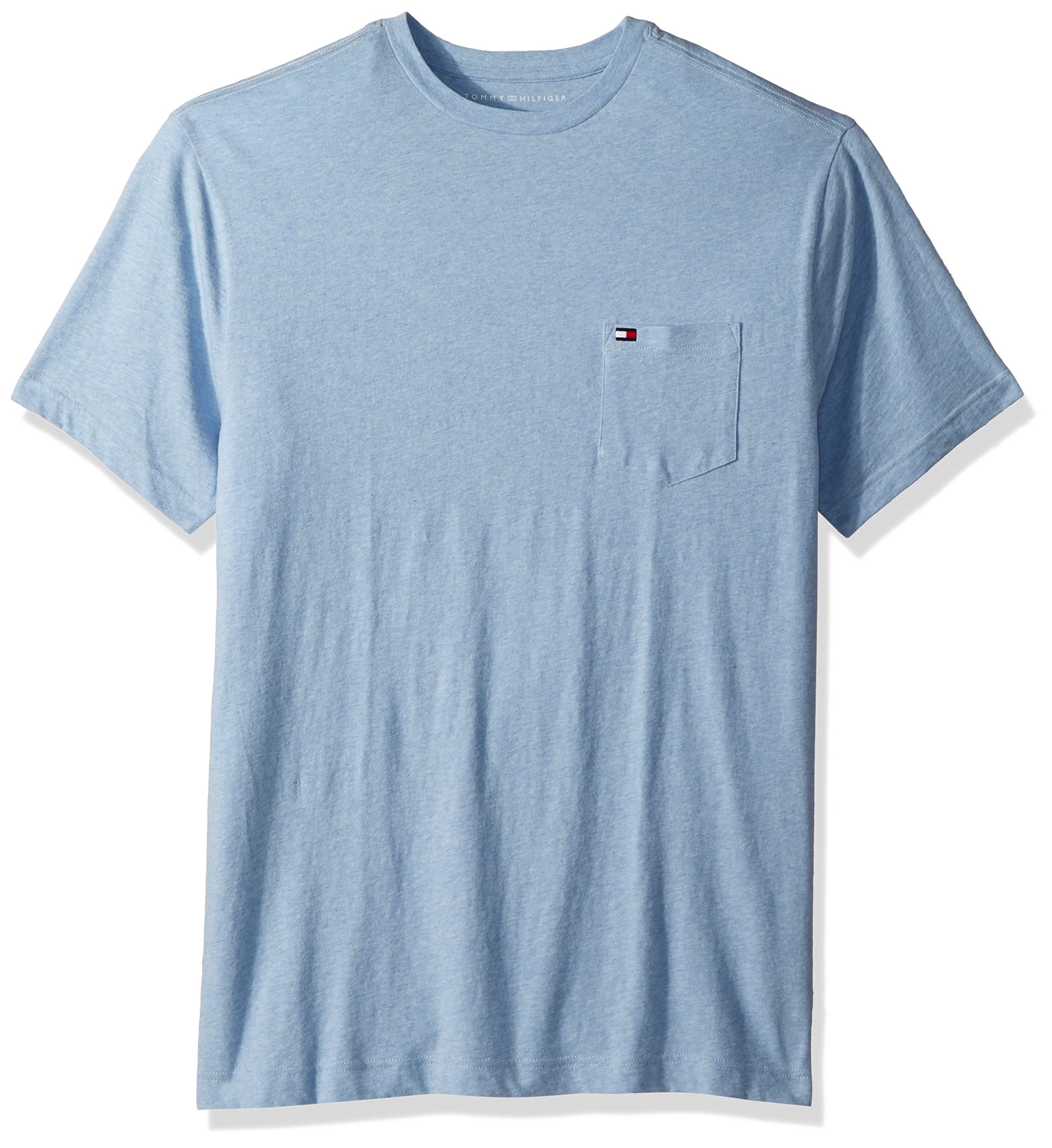 Foto 7 pulgar | Camiseta Tommy Hilfiger Grande Y Alta Con Bolsillo Para Hombre - Venta Internacional.
