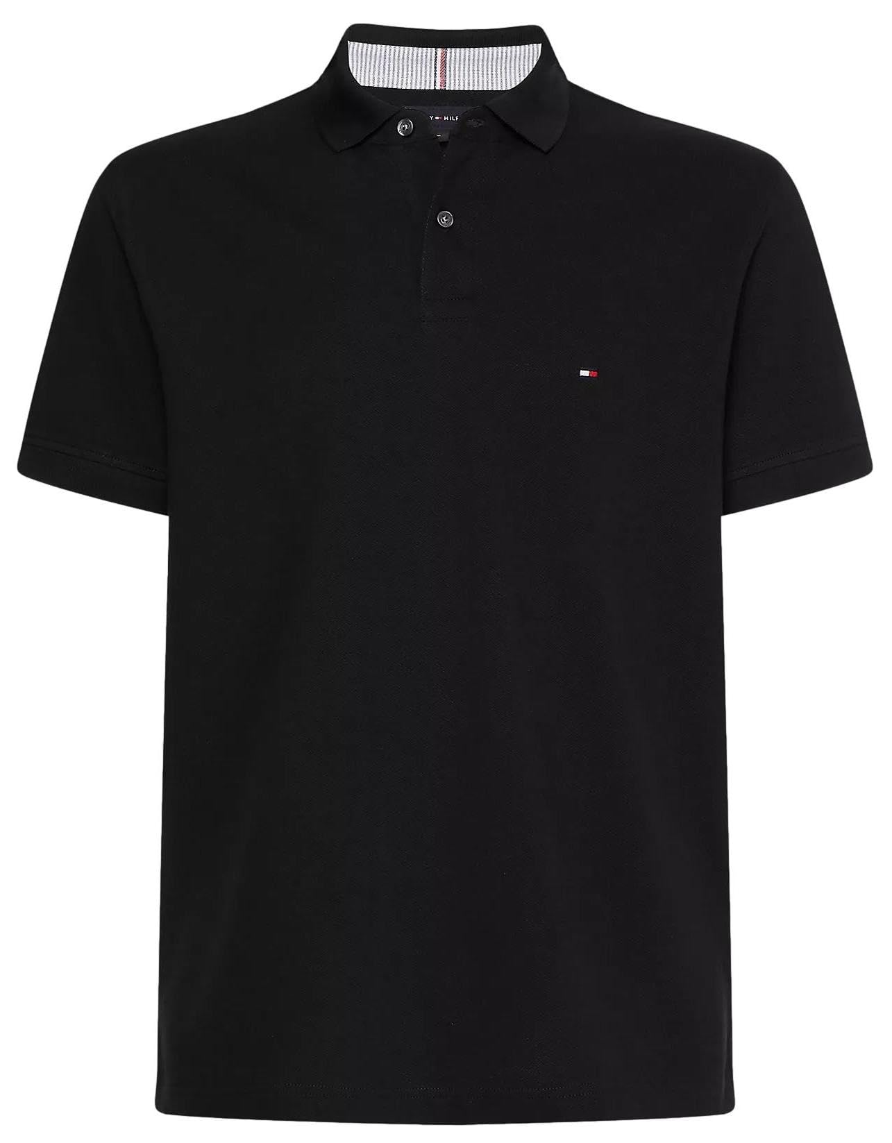 Polo Tommy Hilfiger Corte Regular Negro para Hombre- Venta Internacional