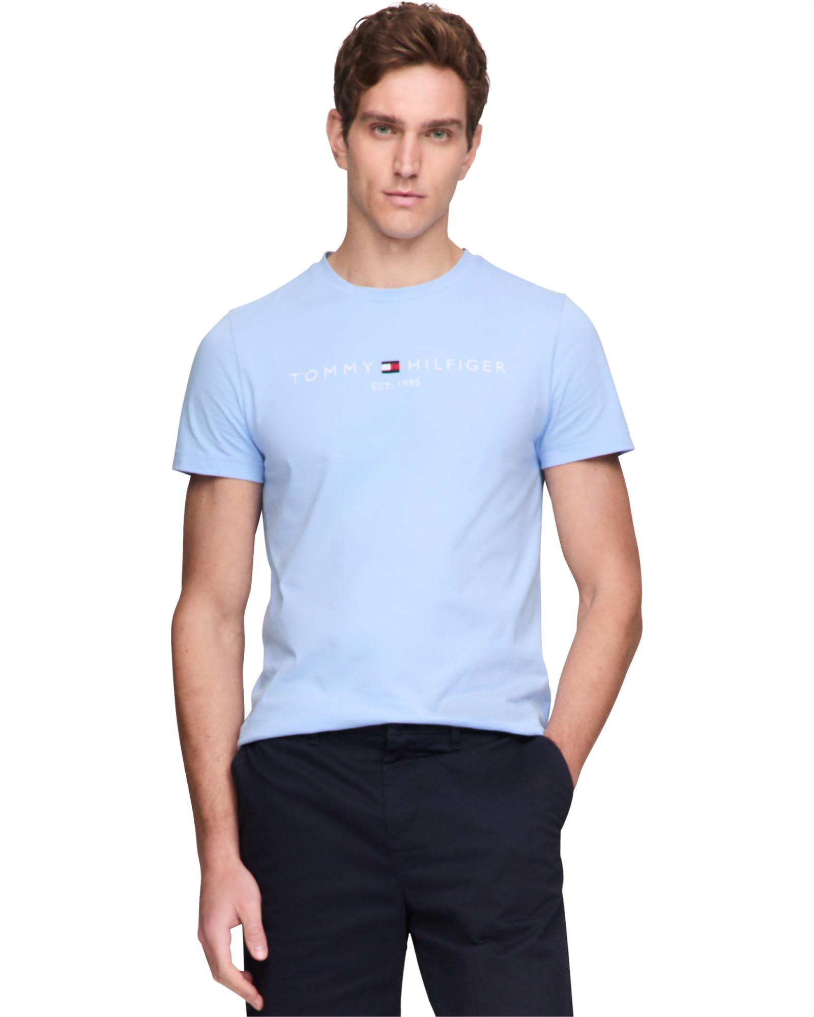Foto 2 pulgar | Camiseta Tommy Hilfiger Azul para Hombre - Venta Internacional