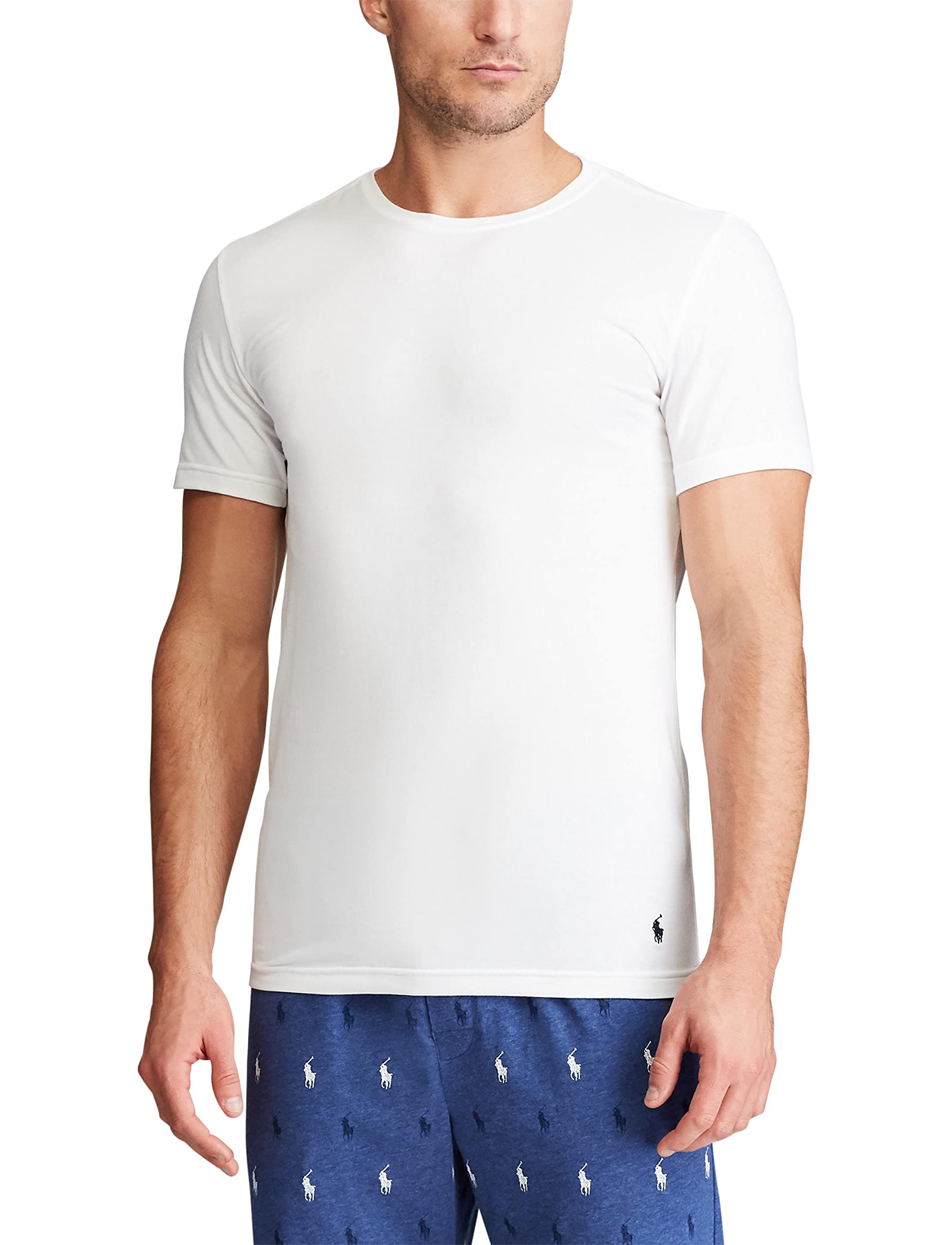 Foto 3 pulgar | Camiseta Polo Ralph Lauren Para Hombre, Ajustada Y Elástica, Paquete De 3 - Venta Internacional.