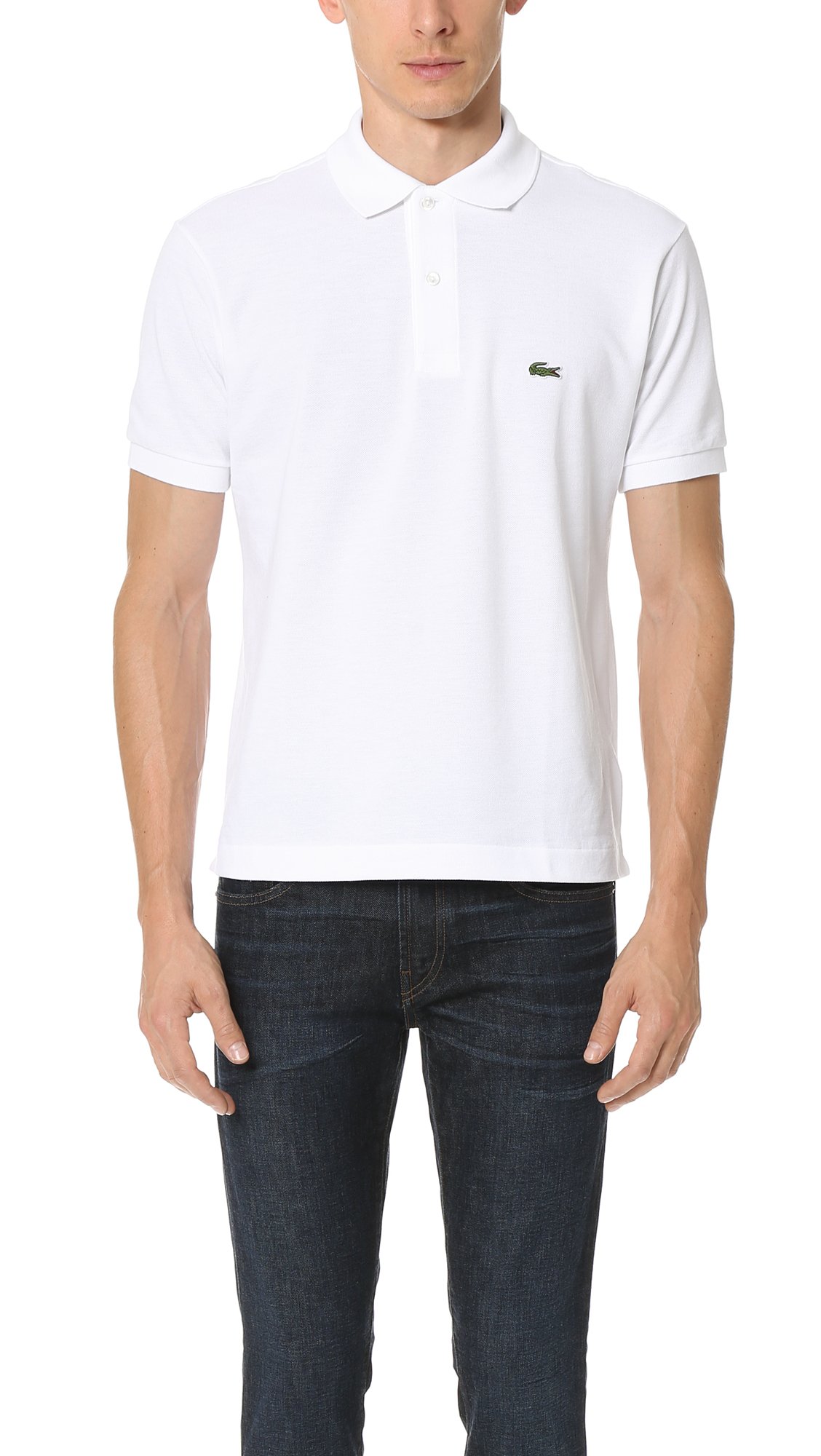 Foto 2 pulgar | Polo Lacoste Classic Chine L.12.12 Blanco para Hombre - Venta Internacional
