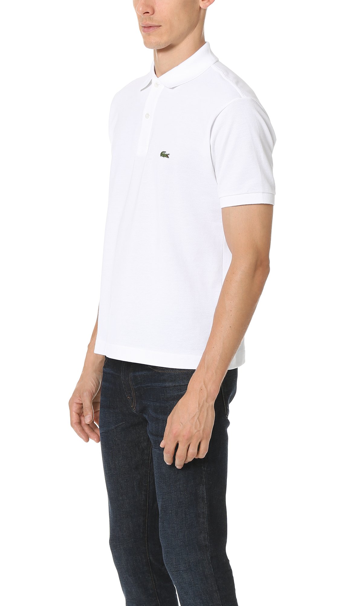 Foto 4 pulgar | Polo Lacoste Classic Chine L.12.12 Blanco para Hombre - Venta Internacional
