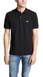 Polo Lacoste Classic Chine L.12.12 Para Hombre Negro - Venta Internacional.