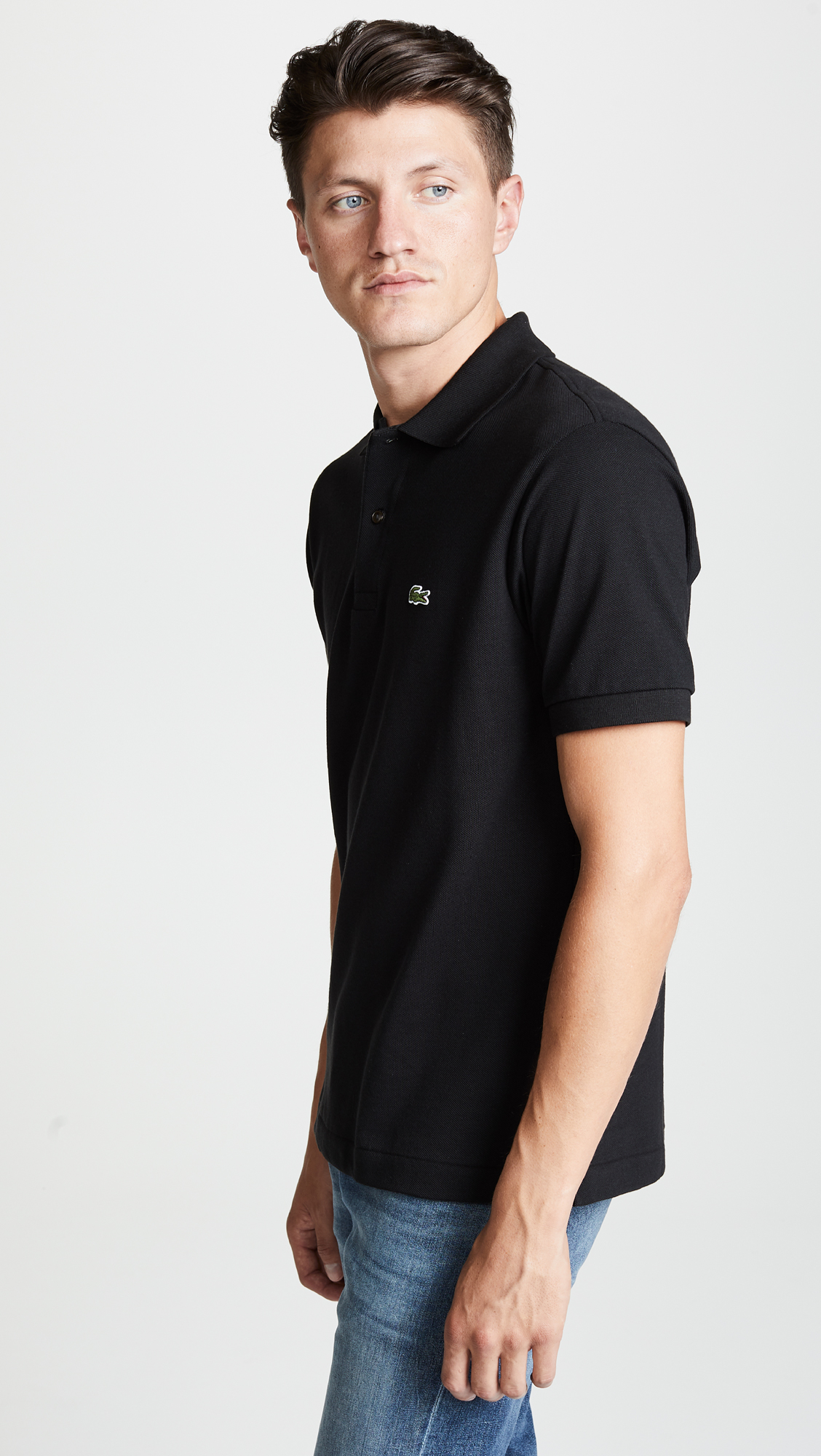 Foto 5 pulgar | Polo Lacoste Classic Chine L.12.12 Para Hombre Negro - Venta Internacional.