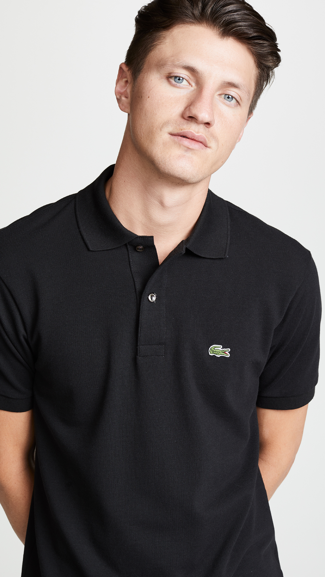 Foto 7 pulgar | Polo Lacoste Classic Chine L.12.12 Para Hombre Negro - Venta Internacional.