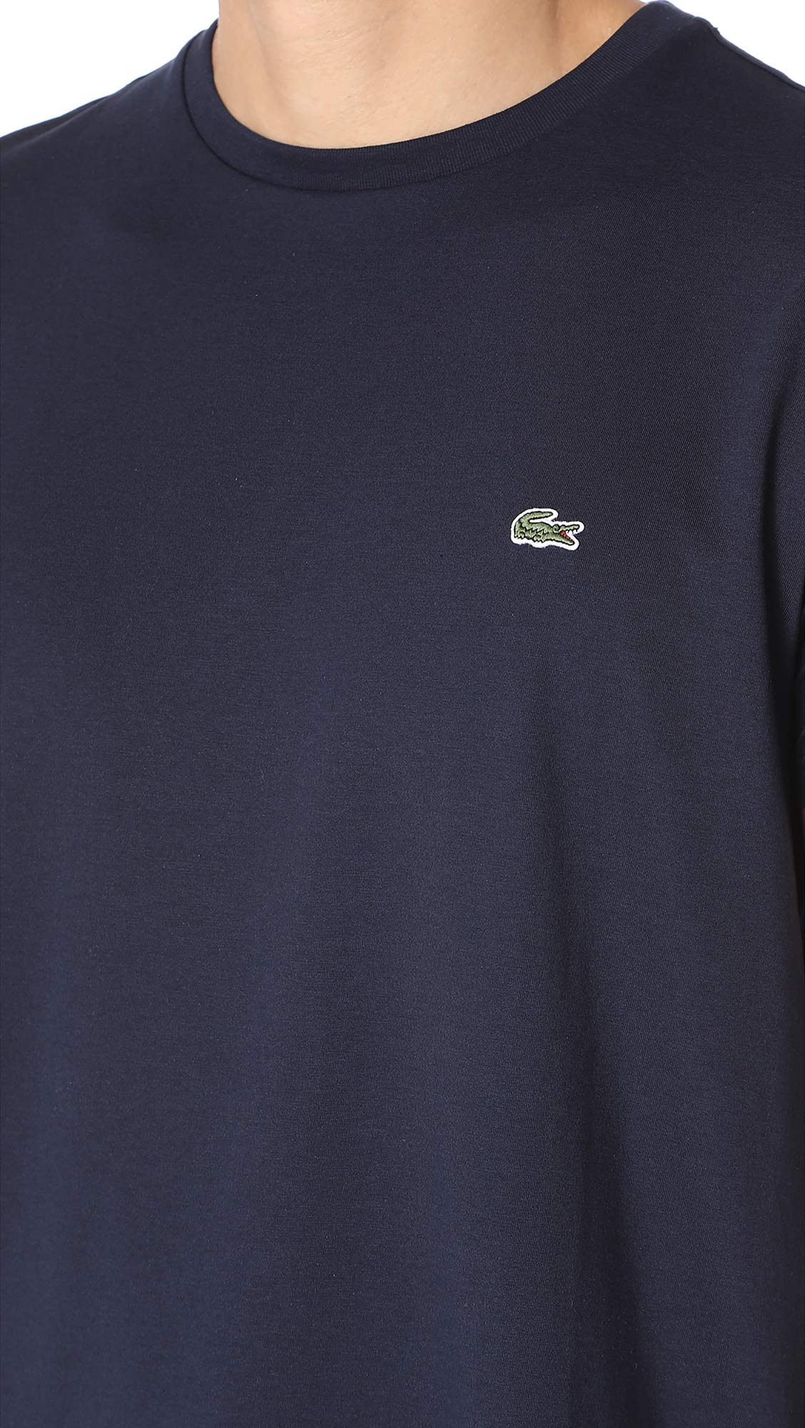 Foto 6 pulgar | Camiseta Lacoste De Algodón Pima De Manga Corta Con Cuello Redondo Para Hombre - Venta Internacional.