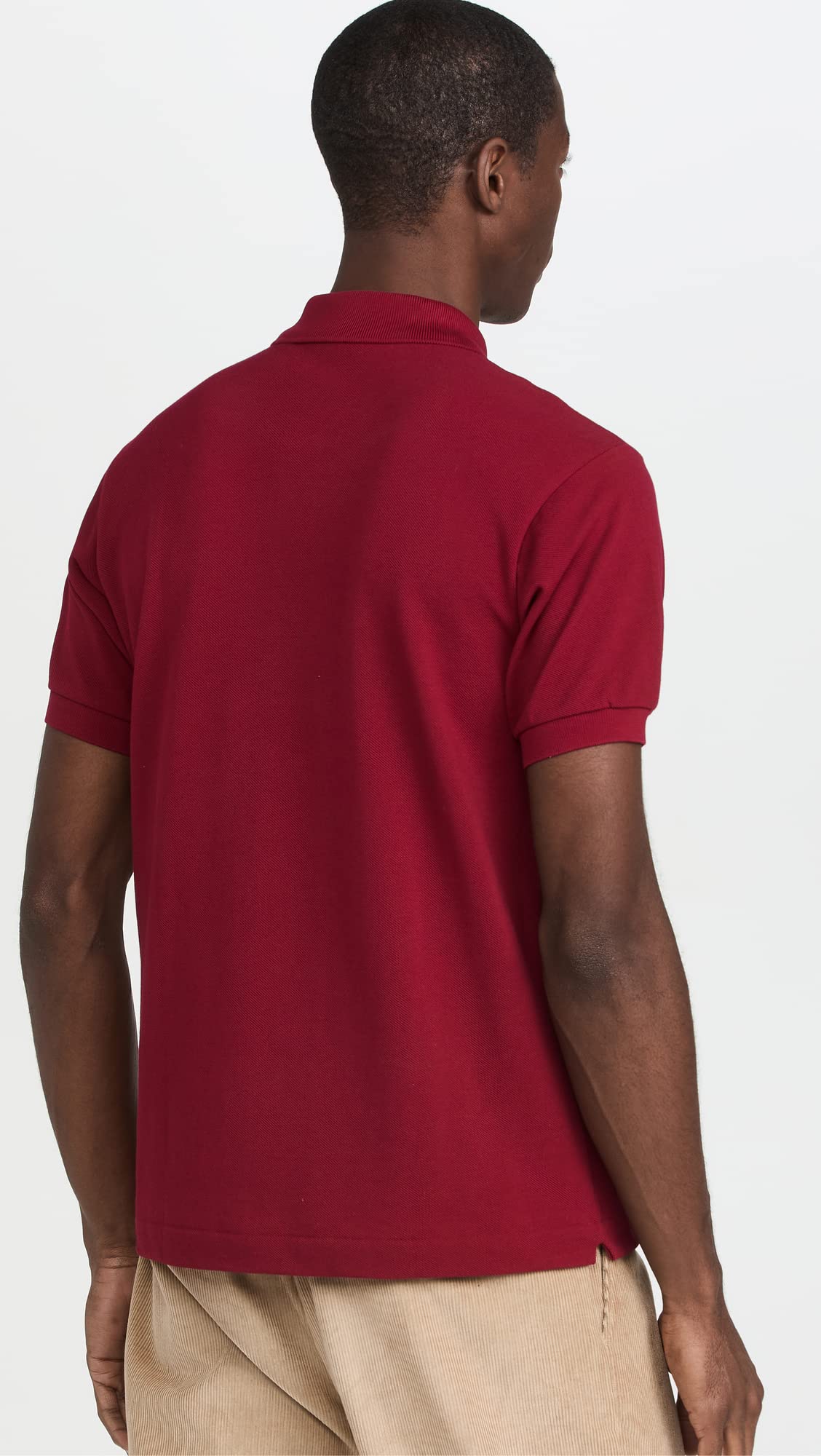 Foto 4 pulgar | Polo Lacoste Classic Chine L.12.12 Para Hombre Rojo Burdeos - Venta Internacional.