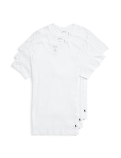 Foto 1 | Camiseta Polo Ralph Lauren Underwear Slim Fit Para Hombre - Blanca - Venta Internacional.