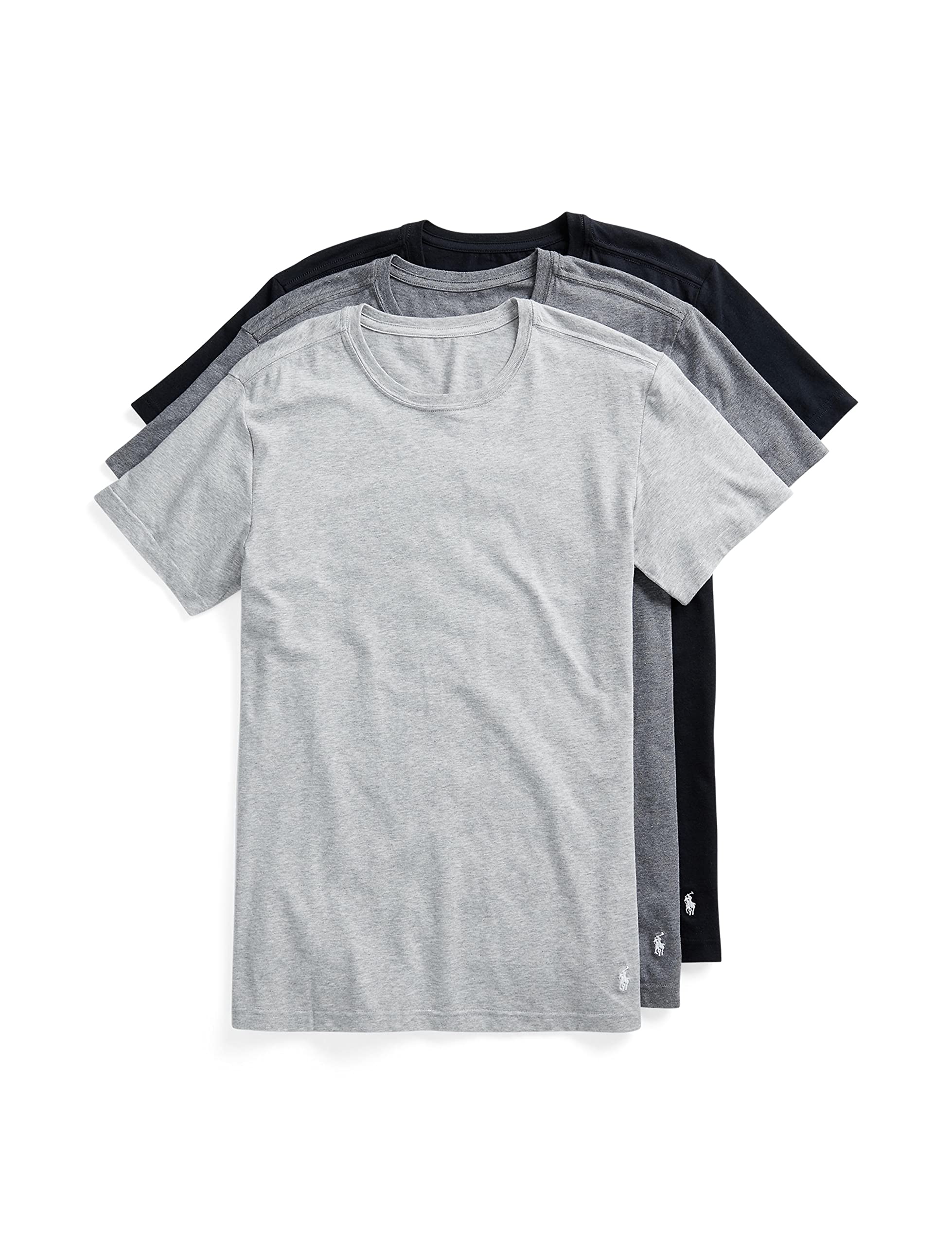 Foto 2 pulgar | Camiseta Polo Ralph Lauren Para Hombre, Ajustada Y Elástica, Paquete De 3 - Venta Internacional.