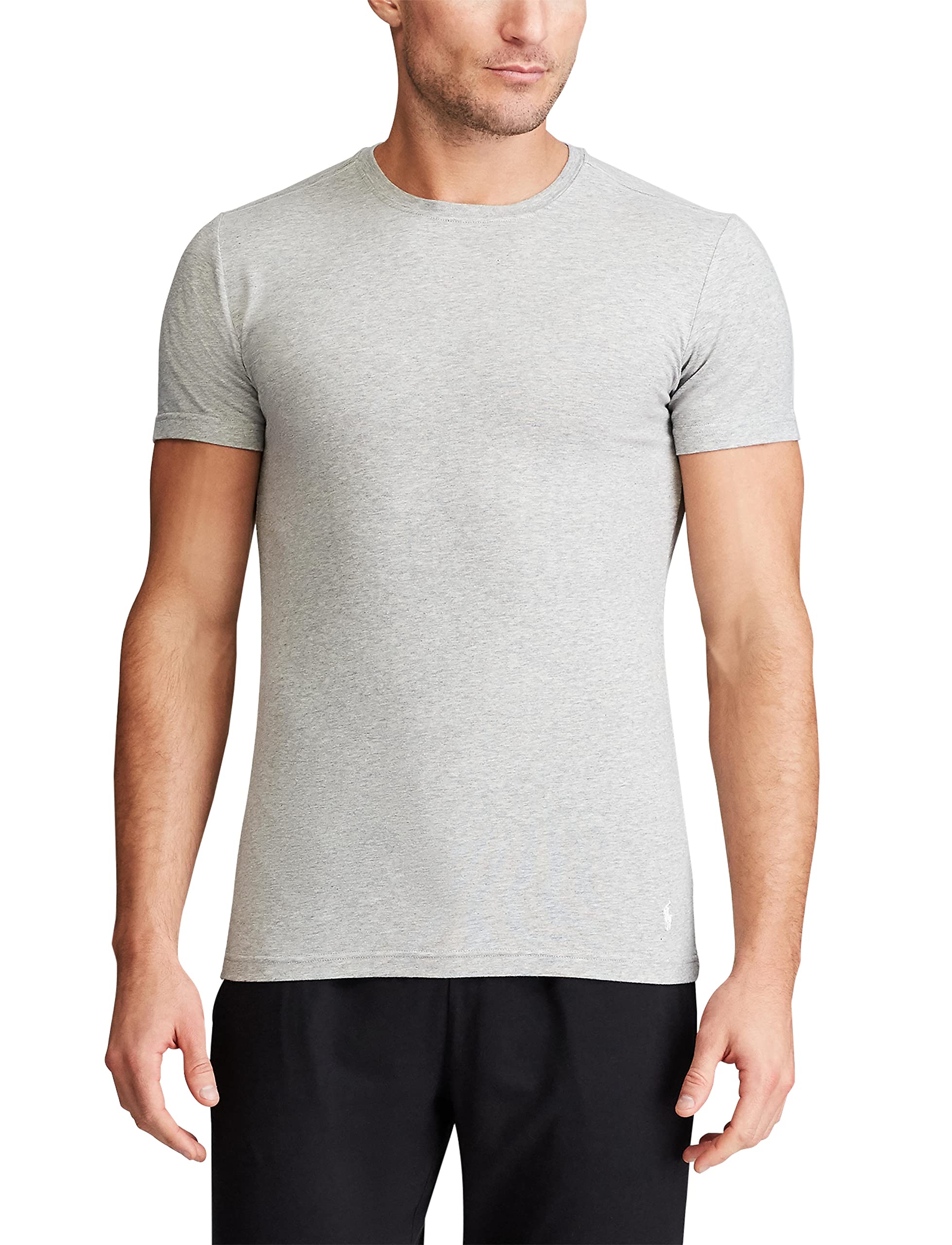 Foto 3 pulgar | Camiseta Polo Ralph Lauren Para Hombre, Ajustada Y Elástica, Paquete De 3 - Venta Internacional.