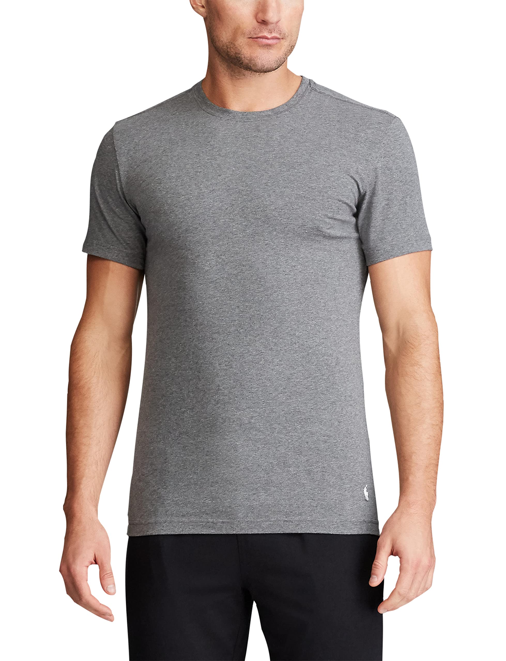 Foto 4 pulgar | Camiseta Polo Ralph Lauren Para Hombre, Ajustada Y Elástica, Paquete De 3 - Venta Internacional.