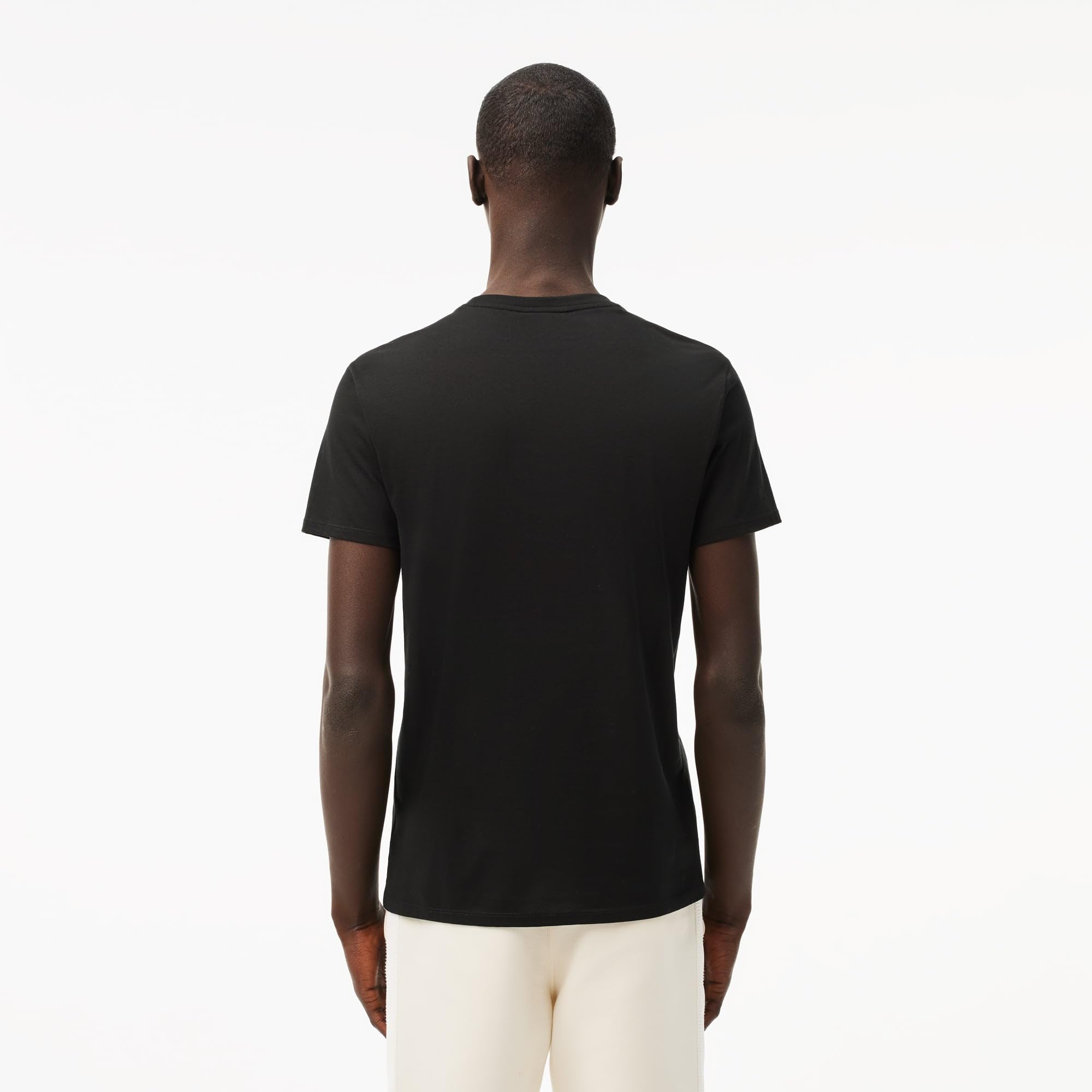 Foto 7 pulgar | Camiseta Lacoste De Algodón Pima De Manga Corta Para Hombre, Color Negro - Venta Internacional.