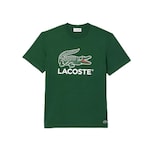 Camiseta Lacoste De Algodón Con Estampado De Cocodrilo Signature Para Hombre - Venta Internacional.