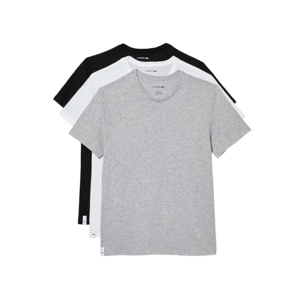 Foto 2 pulgar | Camiseta Lacoste Para Hombre, 100% Algodón, Corte Regular, Cuello Redondo, Paquete De 3 - Venta Internacional.