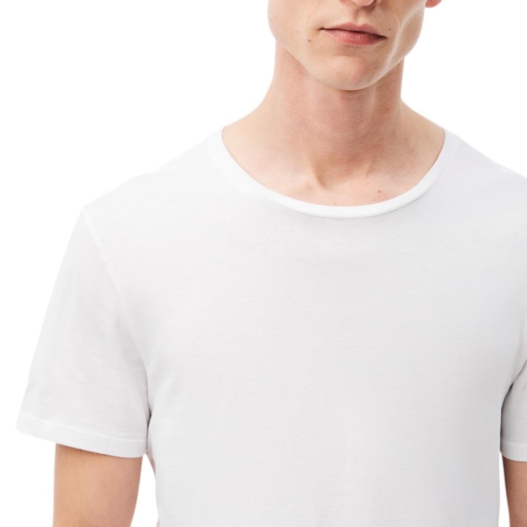 Foto 4 | Camiseta Lacoste Para Hombre, 100% Algodón, Corte Regular, Cuello Redondo, Paquete De 3 - Venta Internacional.
