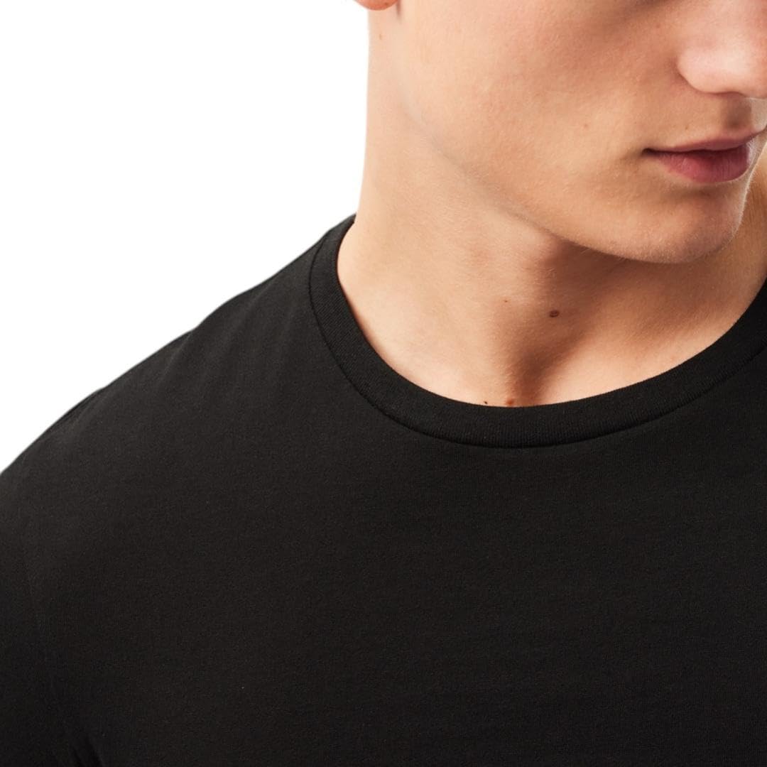 Foto 4 pulgar | Camiseta Lacoste Para Hombre, 100% Algodón, Corte Regular, Cuello Redondo - Venta Internacional.