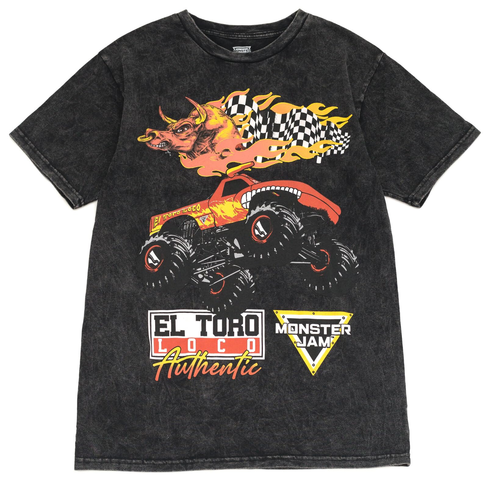 Foto 2 pulgar | Camiseta Monster Jam El Toro Loco Truck Para Hombre - S - Venta Internacional.