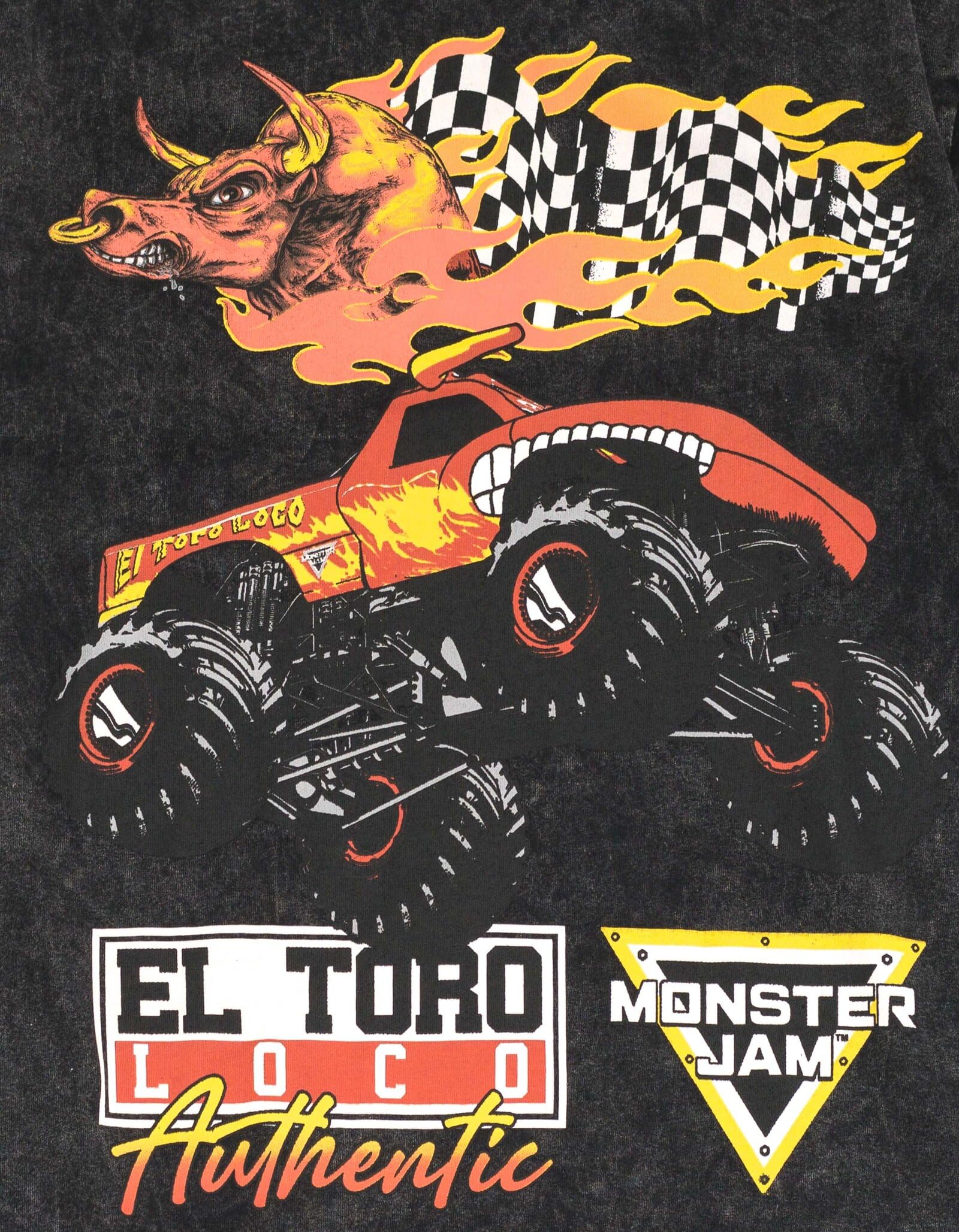 Foto 3 pulgar | Camiseta Monster Jam El Toro Loco Truck Para Hombre - S - Venta Internacional.