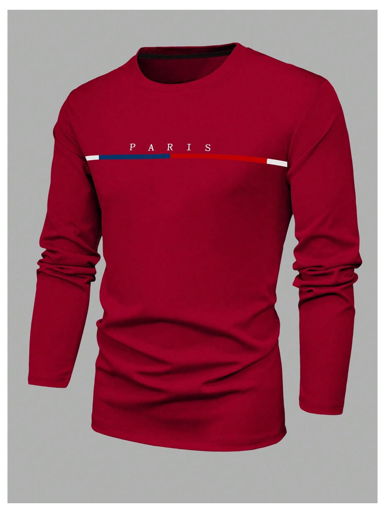 Foto 3 | Camiseta Soly Hux Color Burdeos para Hombre - Venta Internacional