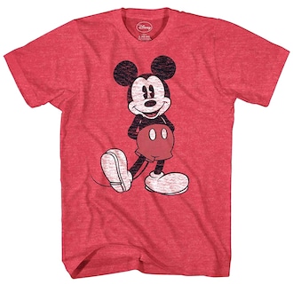 Foto 1 | Camiseta Disney Mickey Mouse Con Aspecto Desgastado Para Hombre - Venta Internacional.