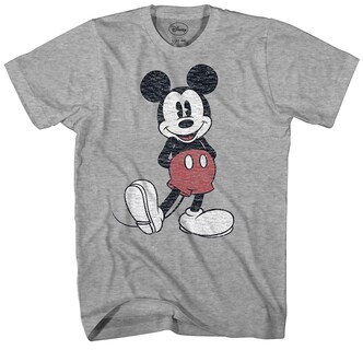 Foto 1 | Camiseta Disney Mickey Mouse Con Aspecto Desgastado Para Hombre - Venta Internacional.