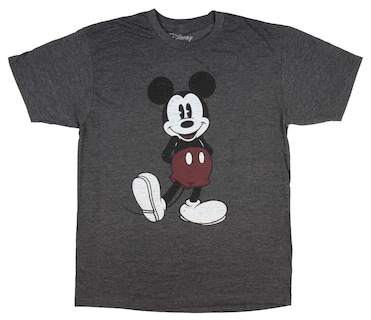 Foto 1 | Camiseta Disney Con Aspecto Desgastado De Mickey Mouse Para Hombre - Venta Internacional.
