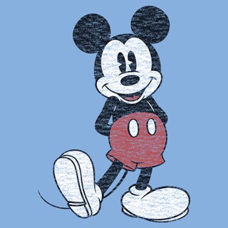 Foto 3 | Camiseta Disney De Mickey Mouse con Aspecto Desgastado para Hombre - Venta Internacional