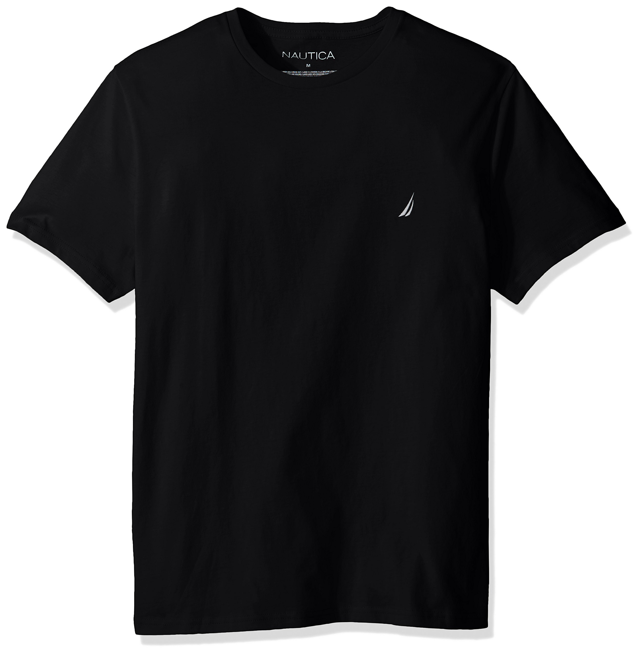 Camiseta Nautica Para Hombre, Manga Corta, Cuello Redondo, Color Negro Intenso, Xxl - Venta Internacional.