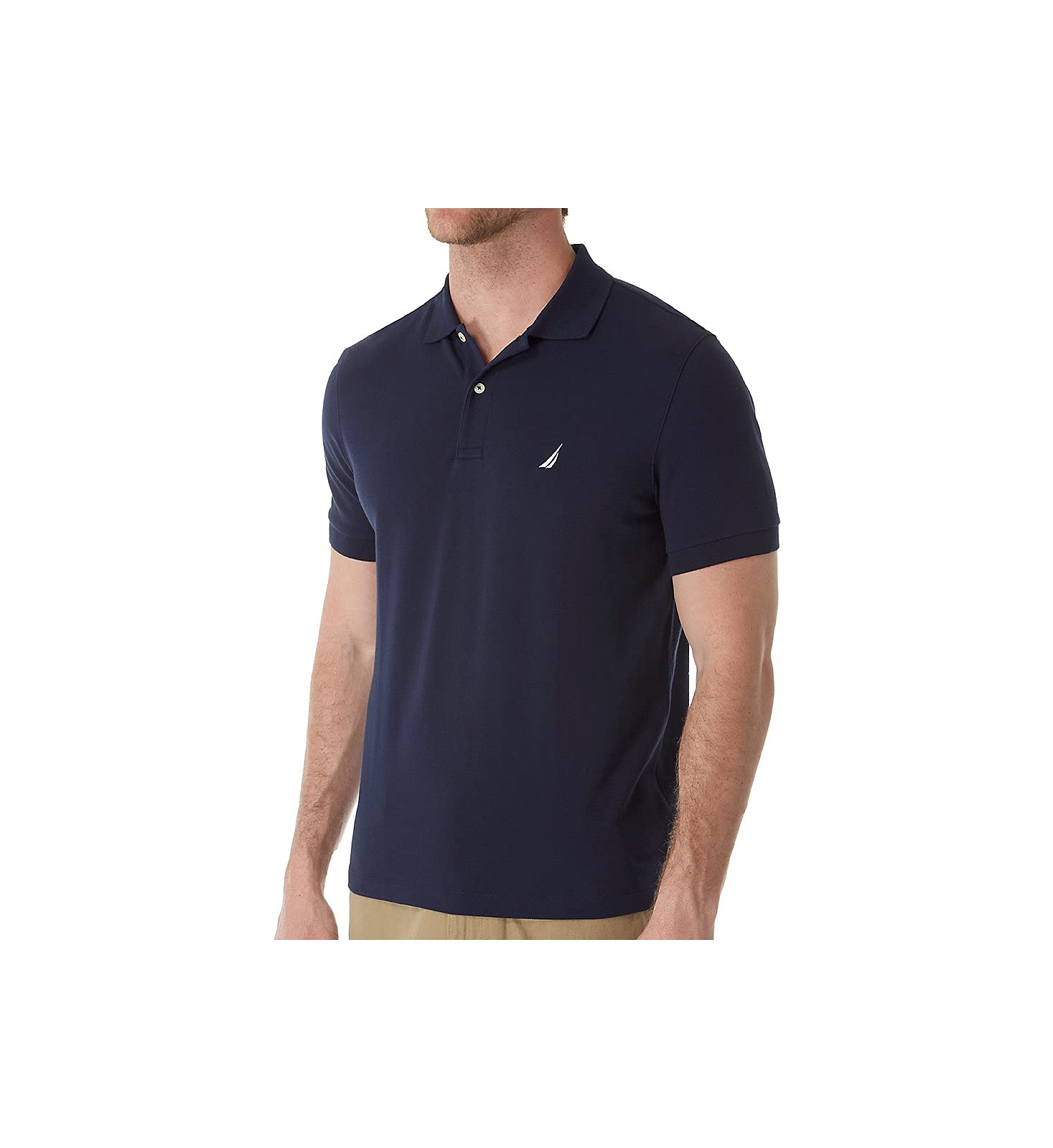 Foto 2 pulgar | Polo Nautica De Manga Corta De Piqué De Algodón Liso Para Hombre - Venta Internacional.