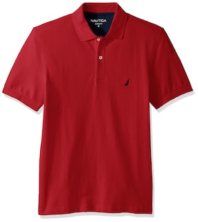 Foto 1 | Polo Nautica De Manga Corta De Piqué De Algodón Liso Para Hombre - Venta Internacional.