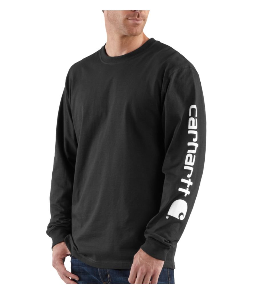 Foto 2 pulgar | Camiseta Carhartt Loose Fit Heavyweight De Manga Larga Negra - Venta Internacional.