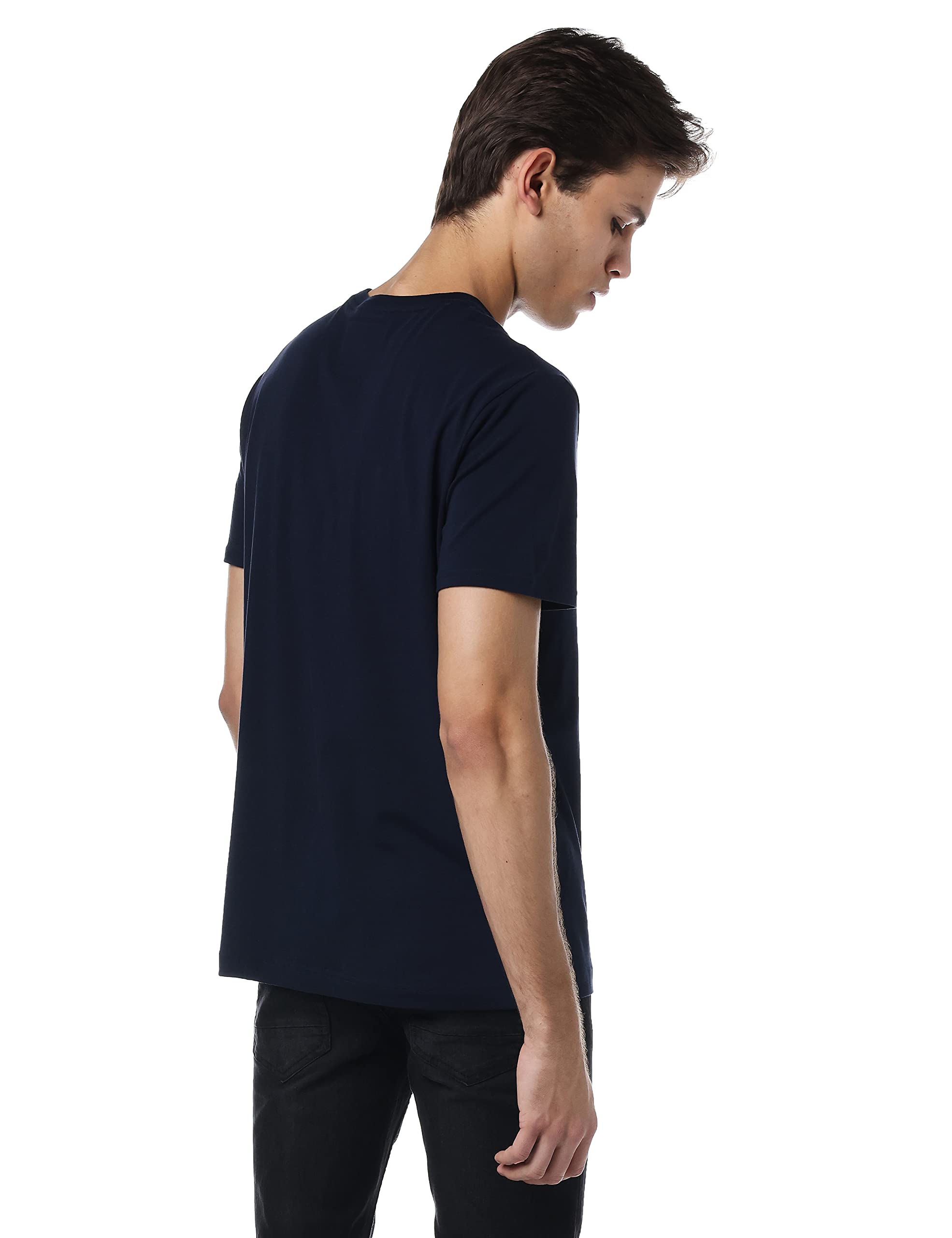 Foto 4 | Camiseta Nautica Para Hombre Con Cuello Redondo Y Bolsillo, Color Azul Marino - Venta Internacional.
