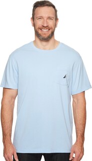 Foto 1 | Camiseta Nautica Para Hombre, Cuello Redondo Liso Con Bolsillo, Color Azul, Talla M - Venta Internacional.