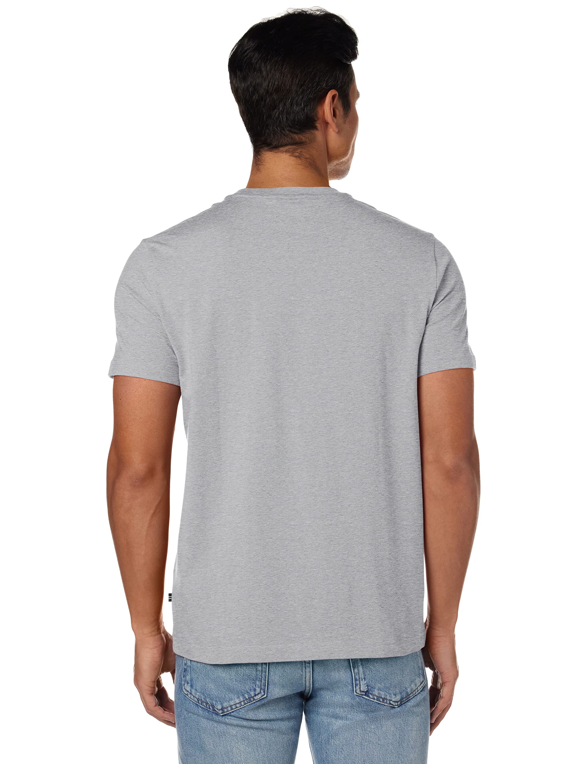 Foto 5 pulgar | Camiseta Nautica Para Hombre Con Cuello Redondo Liso Y Bolsillo Gris Jaspeado - Venta Internacional.