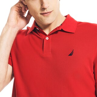 Foto 3 | Polo Nautica Para Hombre, Manga Corta, Acabado Liso, Color Rojo - Xs - Venta Internacional.