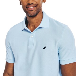 Foto 3 | Polo Nautica Para Hombre, Manga Corta, Liso, Azul, Talla L - Venta Internacional.