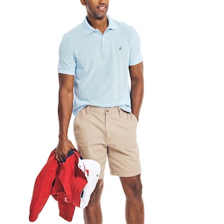 Foto 4 | Polo Nautica Para Hombre, Manga Corta, Liso, Azul, Talla L - Venta Internacional.