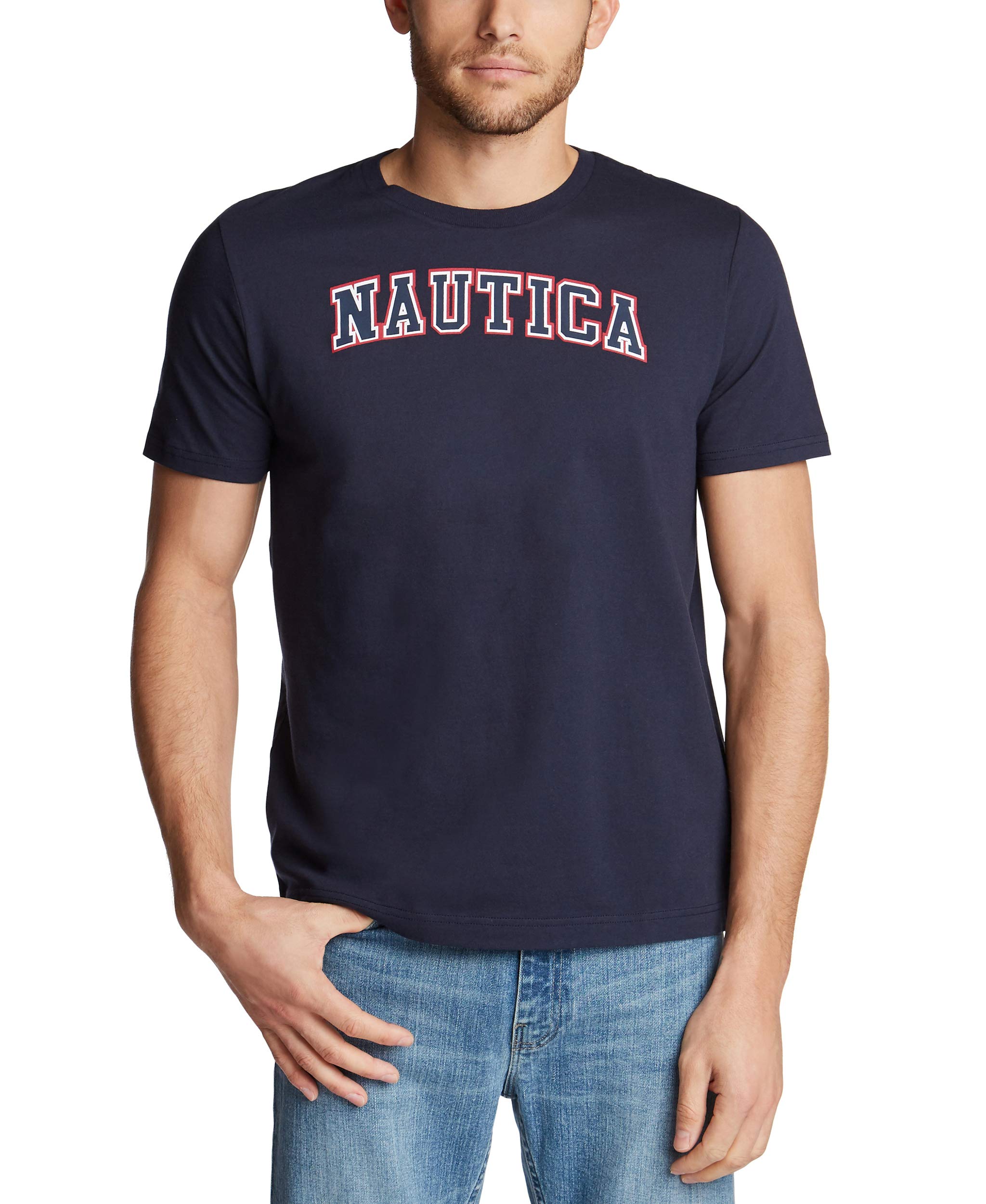 Foto 2 pulgar | Camiseta Nautica Classic Logo Graphic Manga Corta 100% Algodón - Venta Internacional.