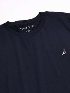 Foto 2 | Camiseta Nautica Para Hombre, Manga Corta, Cuello Redondo, Clásica, 3xl, Azul Marino - Venta Internacional.