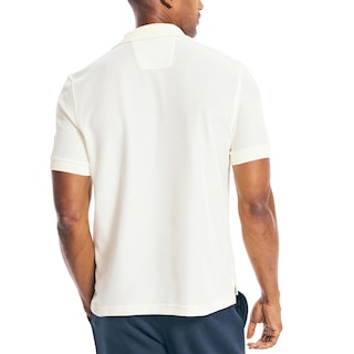 Foto 2 | Polo Nautica Para Hombre, Manga Corta, Cubierta Lisa, Color Crema - Venta Internacional.