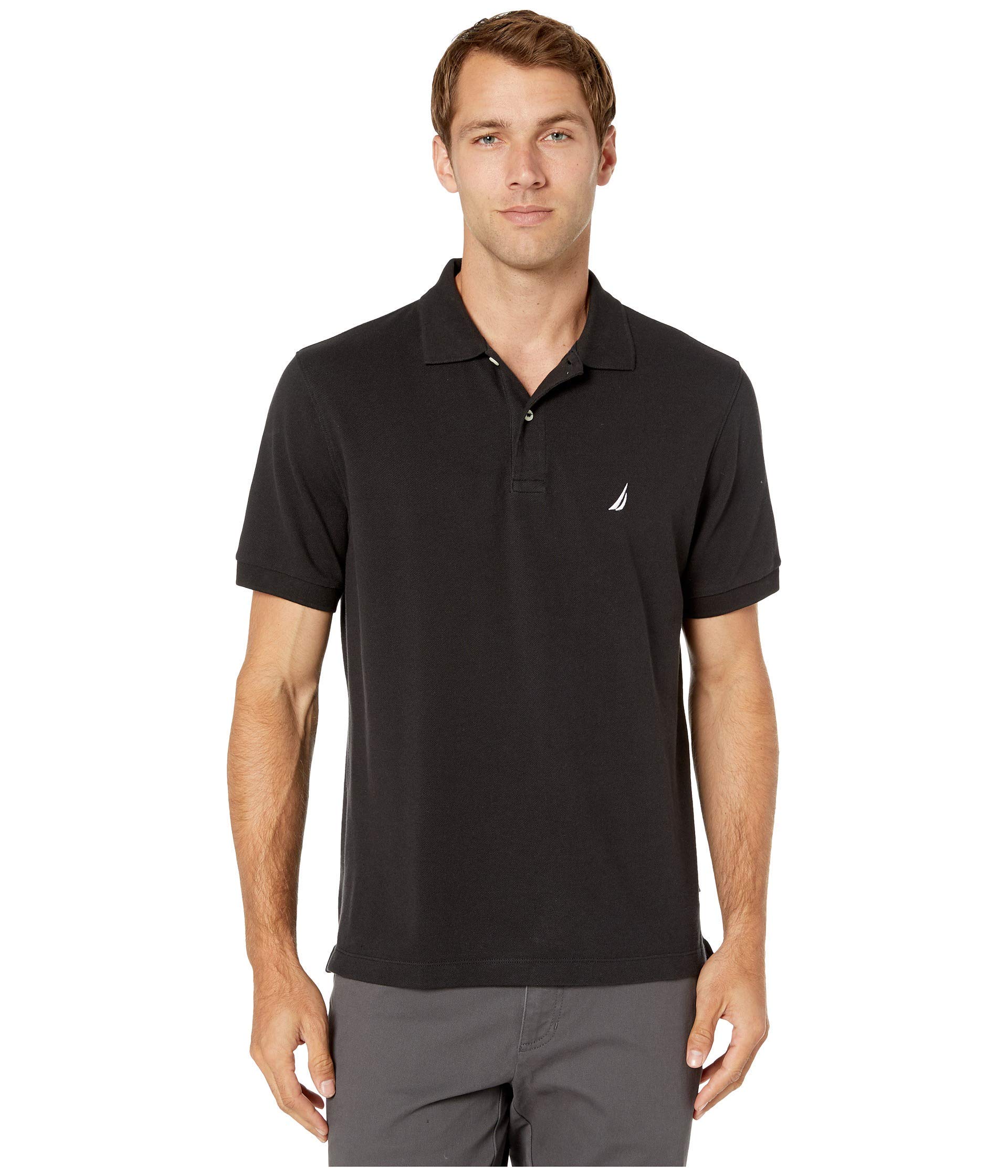 Foto 2 pulgar | Polo Nautica De Manga Corta De Piqué De Algodón Liso Para Hombre - Venta Internacional.