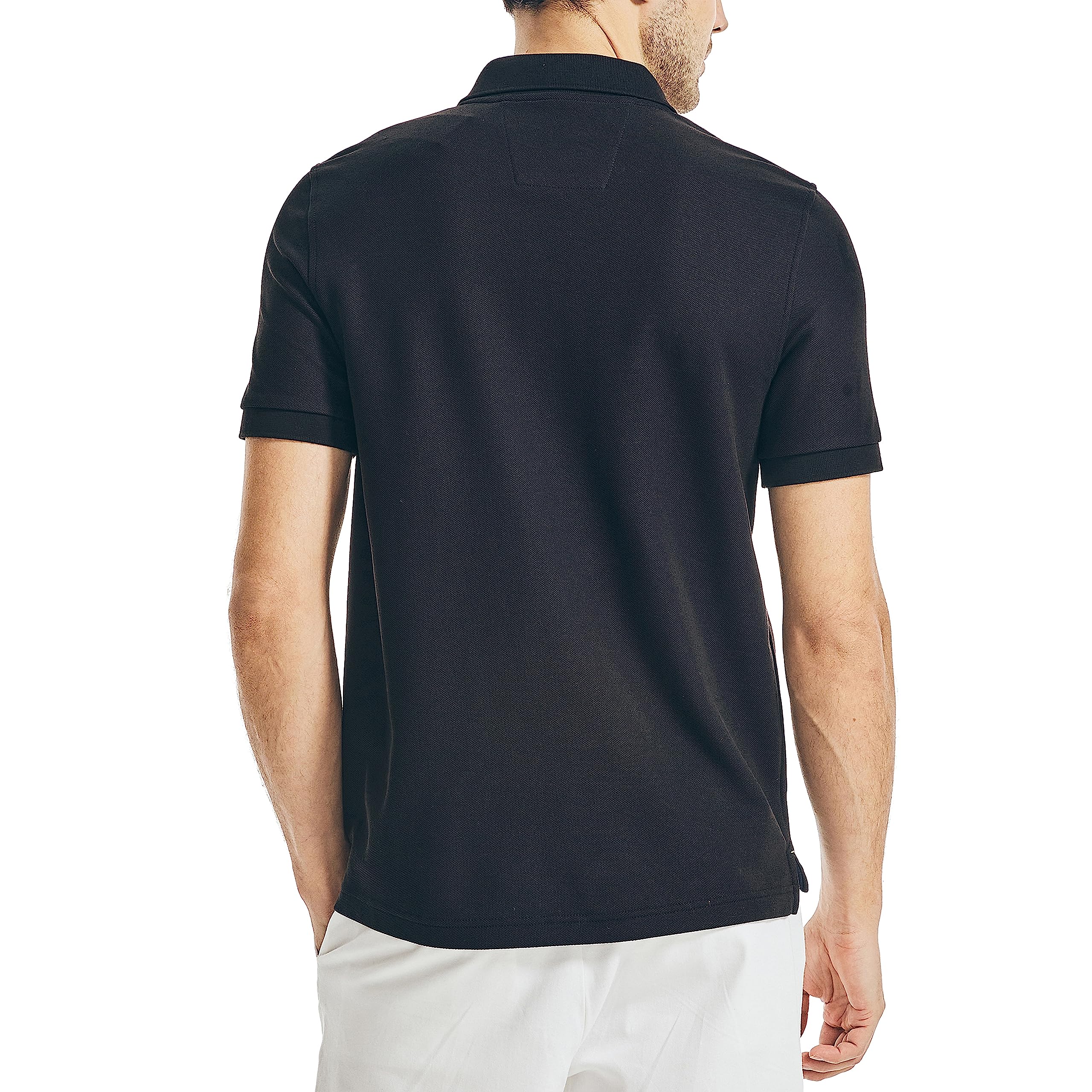 Foto 3 pulgar | Polo Nautica Para Hombre, Manga Corta, Acabado Liso, Color Negro Intenso - Venta Internacional.