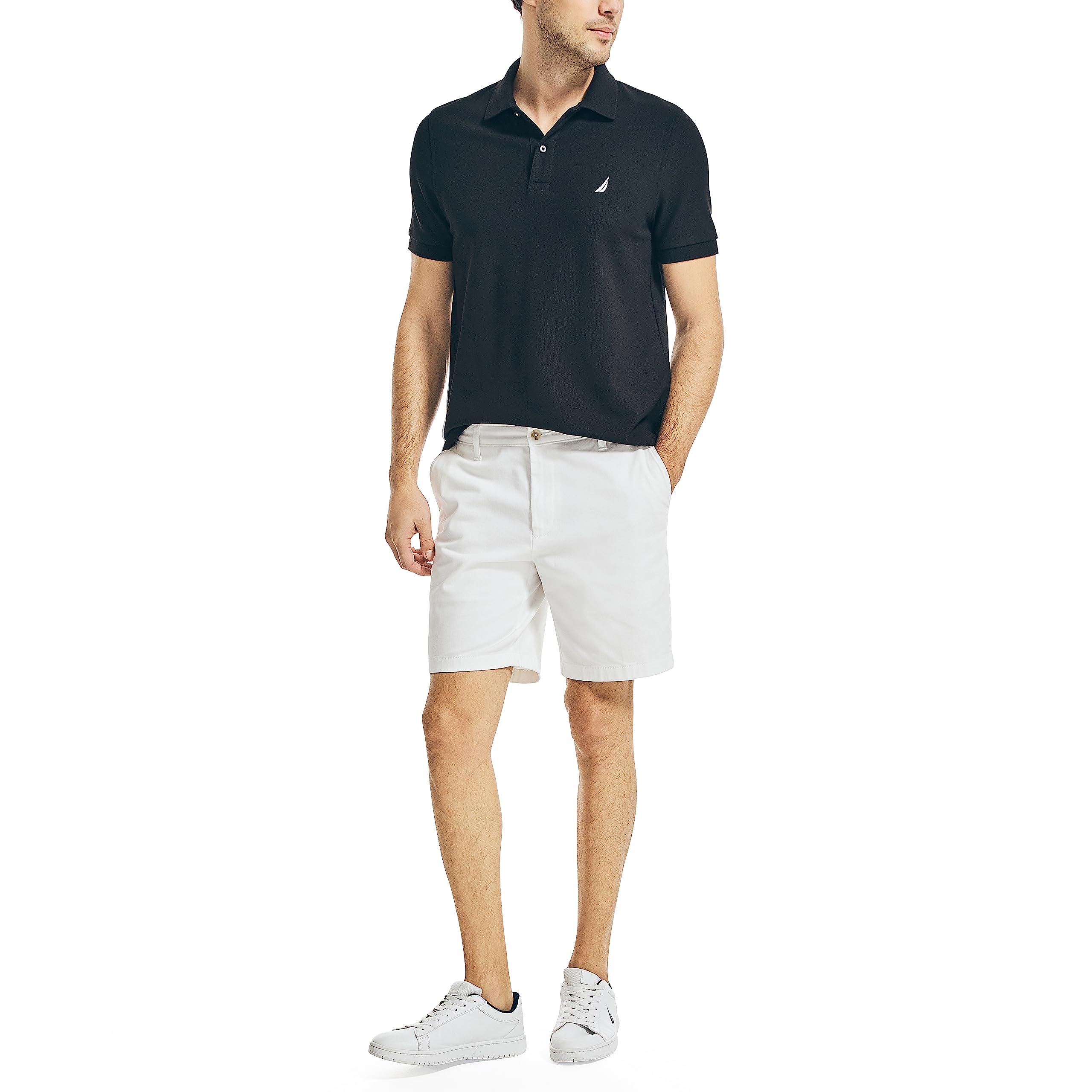 Foto 5 pulgar | Polo Nautica Para Hombre, Manga Corta, Acabado Liso, Color Negro Intenso - Venta Internacional.