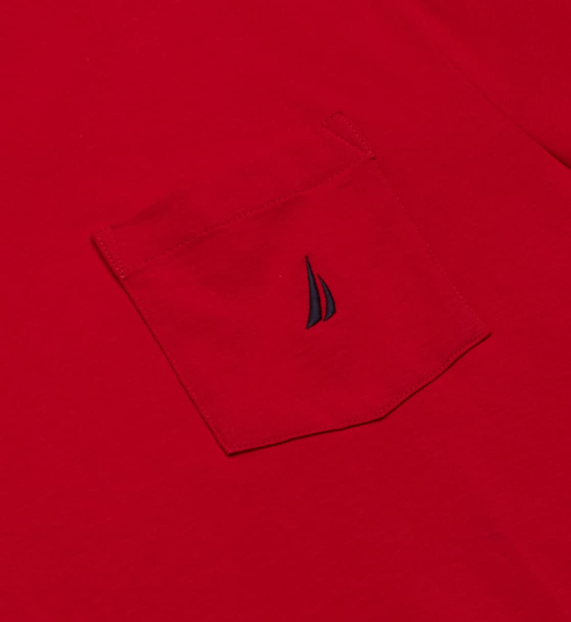 Foto 4 pulgar | Camiseta Nautica Para Hombre Con Cuello Redondo Liso Y Bolsillo, Color Rojo Xxl - Venta Internacional.