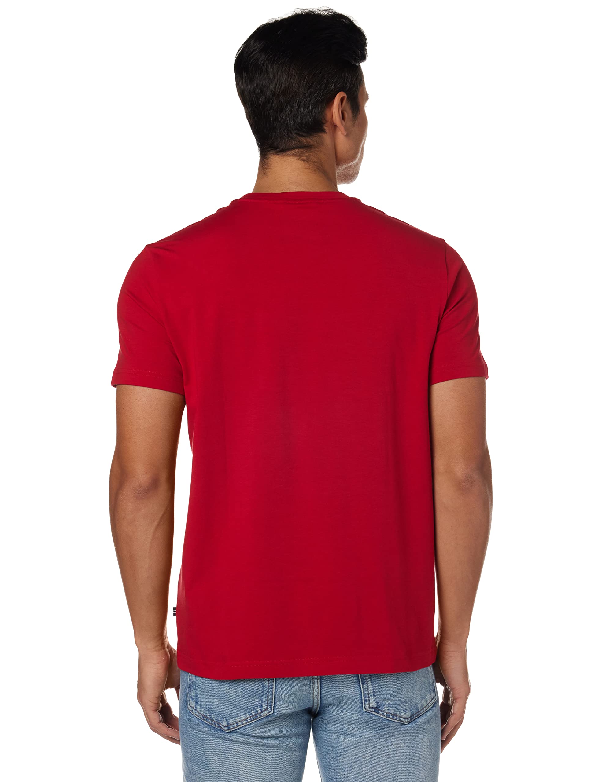 Foto 4 | Camiseta Nautica Para Hombre Con Cuello Redondo Liso Y Bolsillo, Color Rojo Xxl - Venta Internacional.