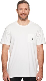 Foto 1 | Camiseta Nautica Para Hombre Con Cuello Redondo Liso Y Bolsillo, Color Blanco - Venta Internacional.