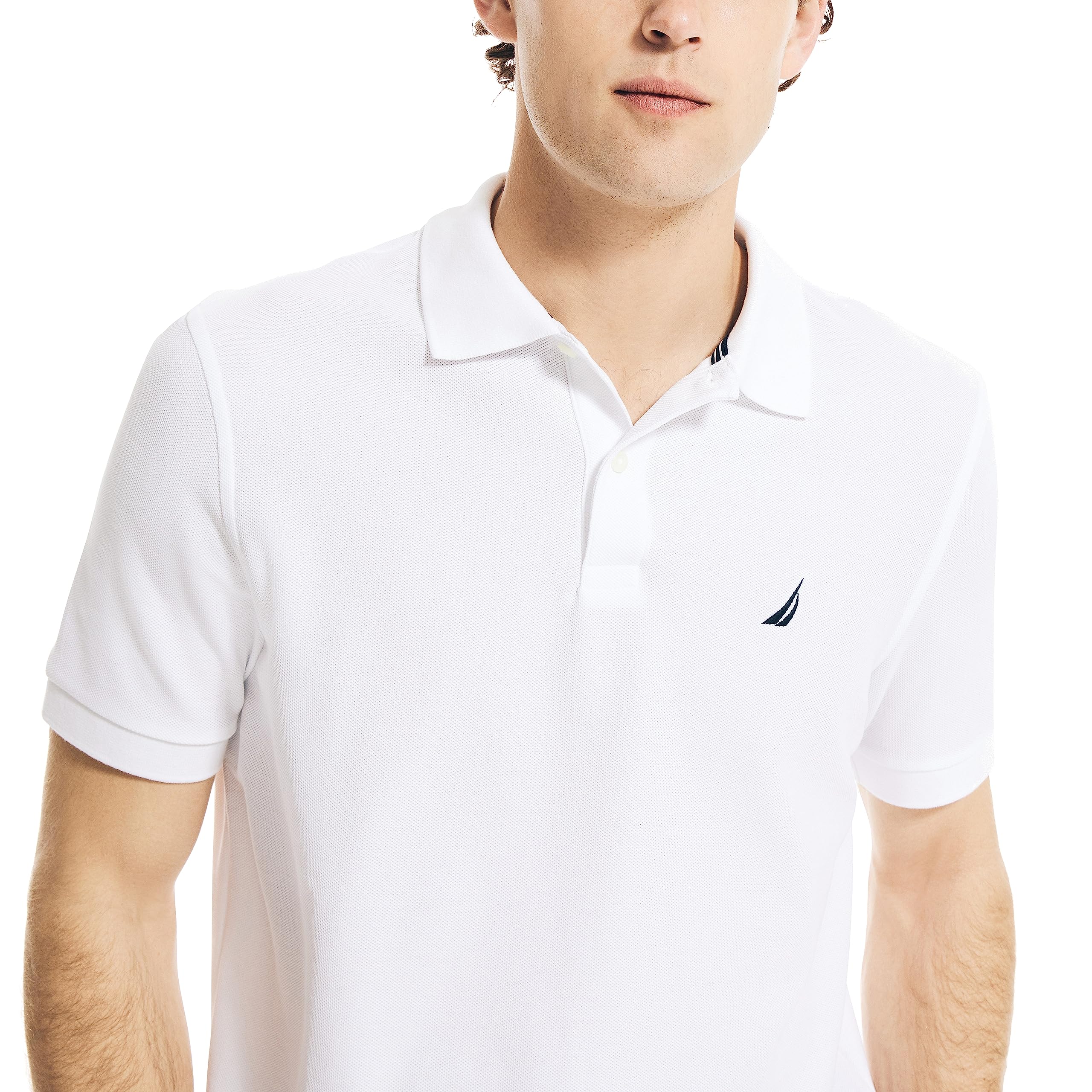 Foto 4 pulgar | Polo Nautica Para Hombre, Manga Corta, Acabado Liso, Blanco Brillante - Venta Internacional.