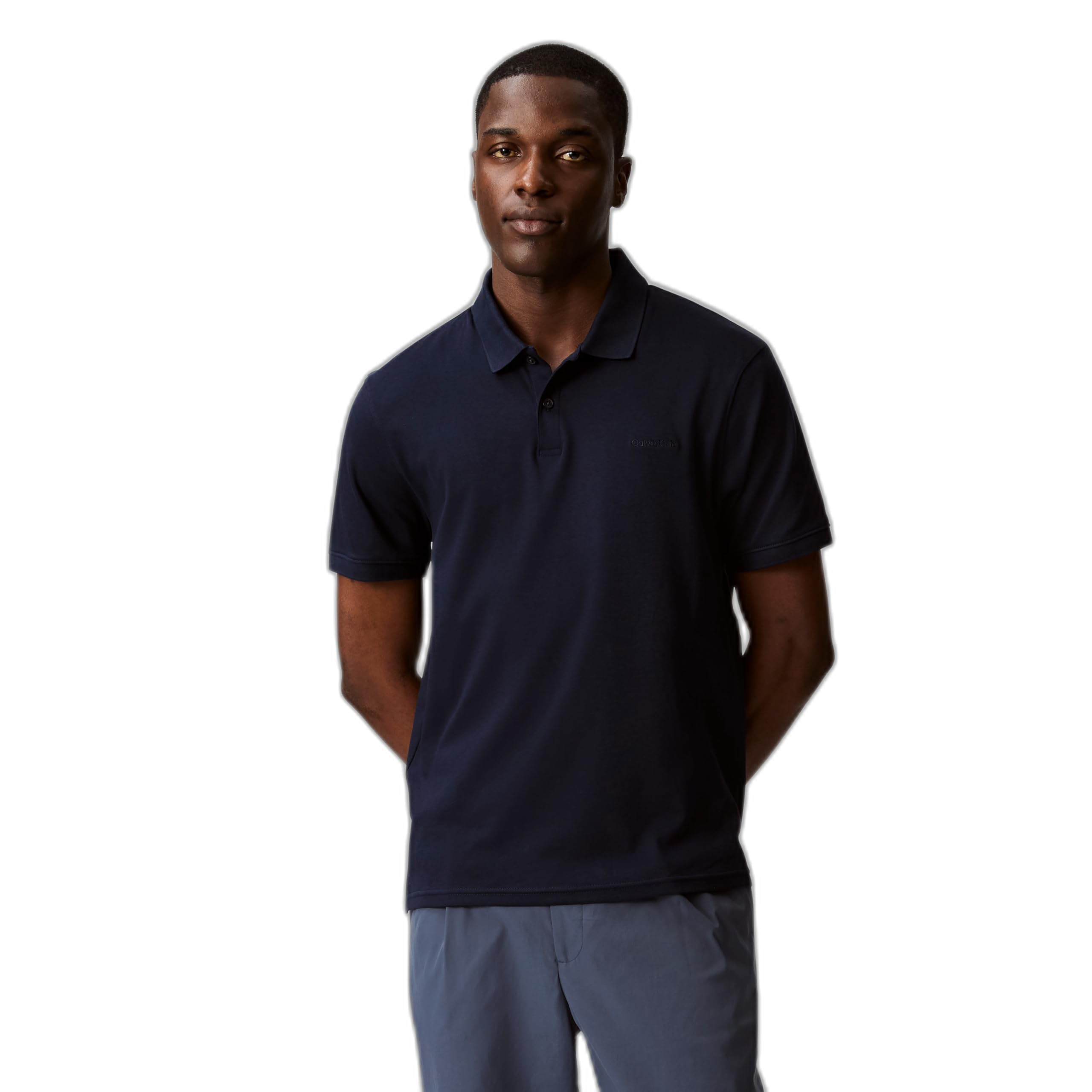 Foto 2 pulgar | Polo Calvin Klein Liquid Touch Para Hombre - Dark Sapphire - Venta Internacional.