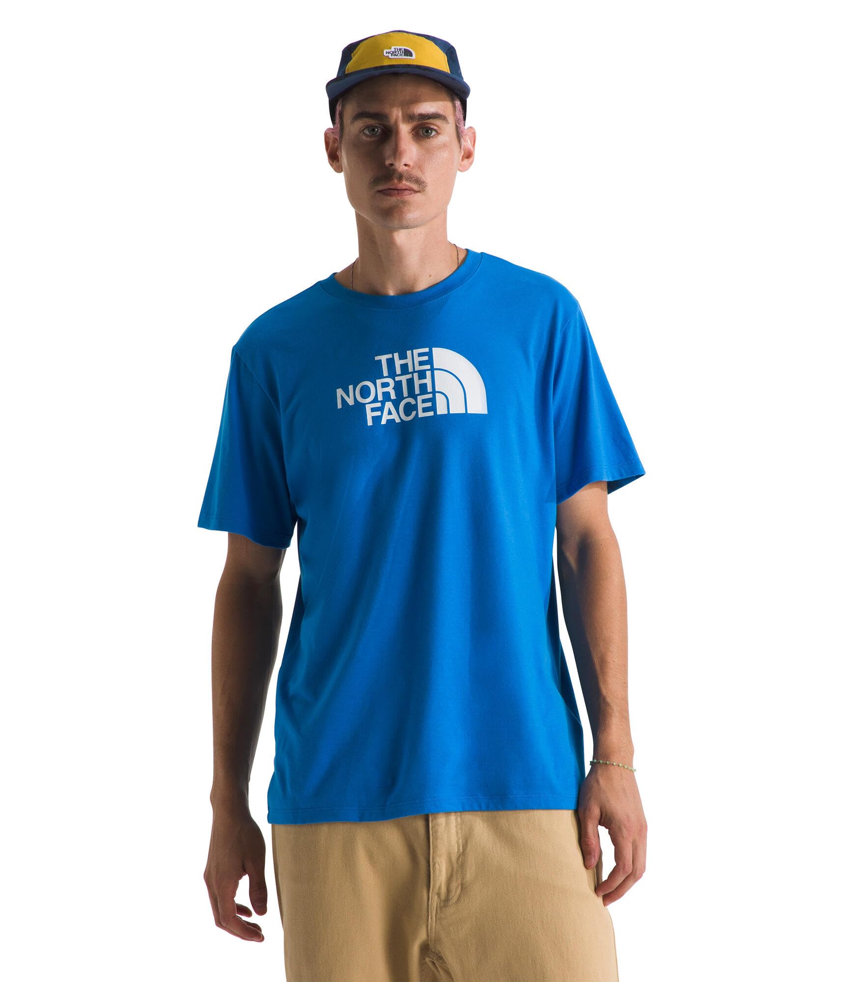 Camiseta The North Face Core Half Dome Para Hombre - Azul/blanca - Venta Internacional.